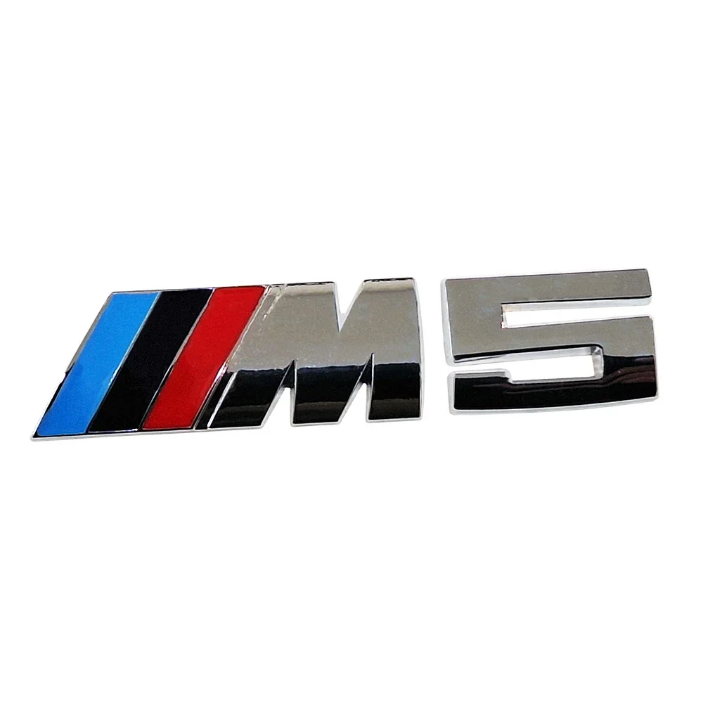 Φωτογραφία προϊόντος: OEM Αυτοκόλλητο 3D σήμα BMW M5 8,4x2cm χρωμίου 1τμχ