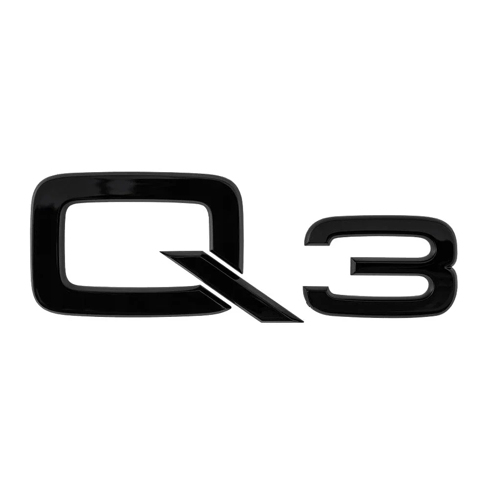 Φωτογραφία προϊόντος: OEM Αυτοκόλλητο AUDI Q3 μαύρο 10,2x3,6cm 1τμχ