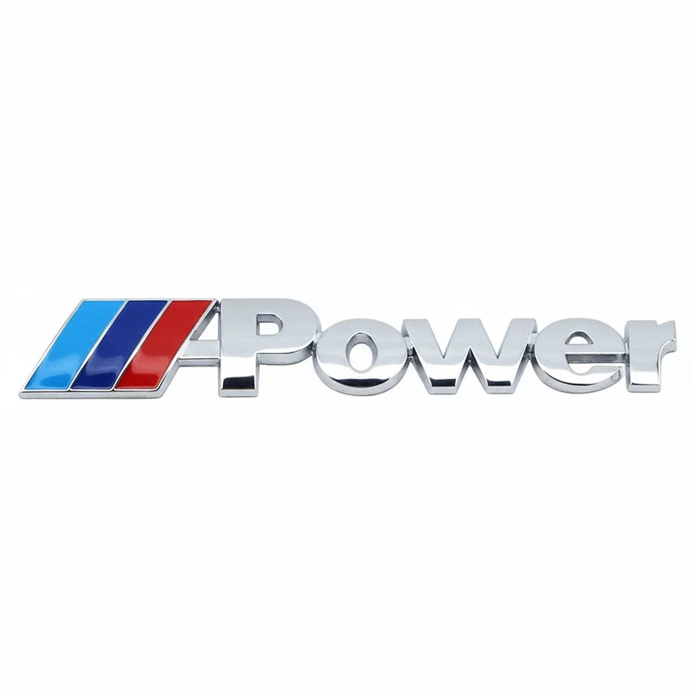 Φωτογραφία προϊόντος: OEM Αυτοκόλλητο 3D σήμα BMW M 13,8x2,3cm χρωμίου 1τμχ