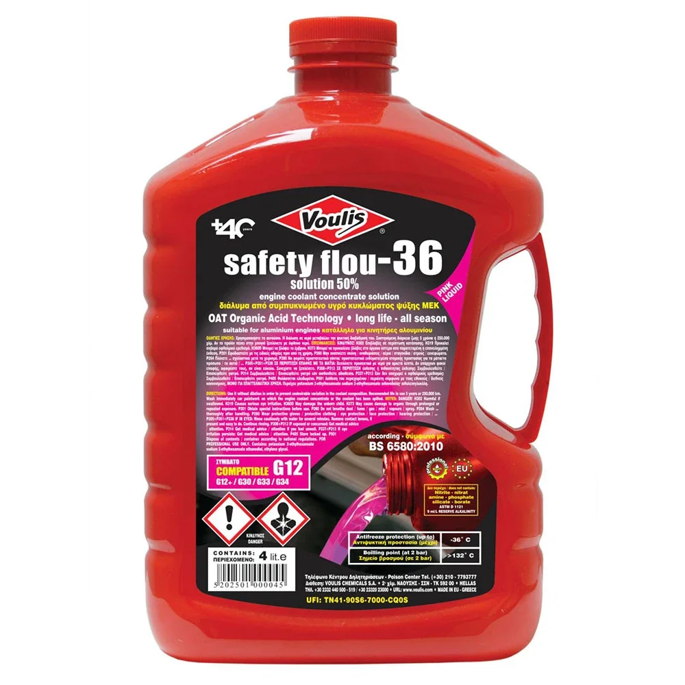 Φωτογραφία προϊόντος: Voulis Safety Flou -36 G12/G12+/G30/G33/G34 long life pink 4lt
