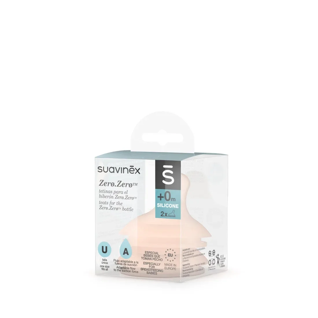 Φωτογραφία προϊόντος: Θηλή Anti Colic Zero Προσαρμοσμένη Ροή +0μ 2τεμ Suavinex