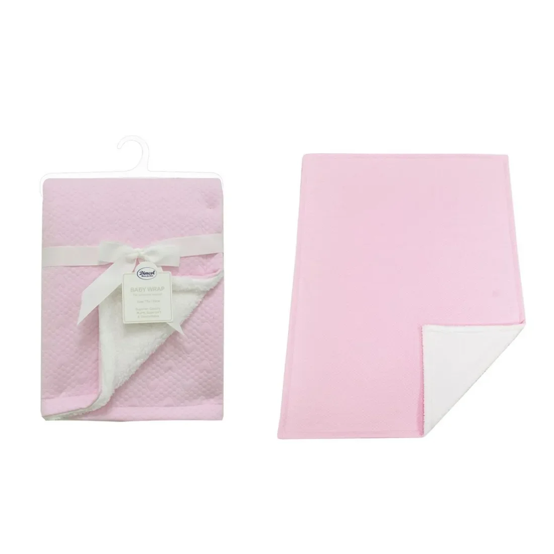 Φωτογραφία προϊόντος: Κουβέρτα Air Layer Jacquard Dimcol 500 gr/m² Hearts 19 75X100 Pink