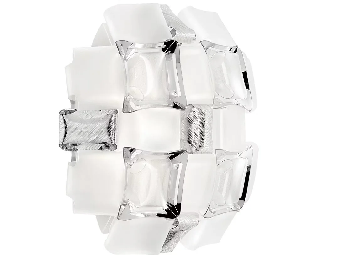 Φωτογραφία προϊόντος: SLAMP Mida Silver Απλίκα Τοίχου Design LED Ασημί Άσπρο Άσπρο/Ασημί
