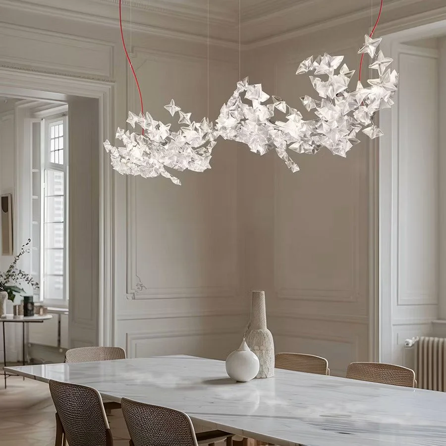 Φωτογραφία προϊόντος: SLAMP Hanami Suspension L Prisma κρεμαστό φωτιστικό οροφής LED Διάφανο