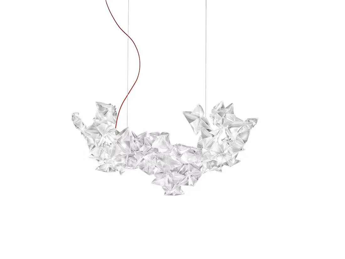 Φωτογραφία προϊόντος: SLAMP Hanami Suspension S Prisma κρεμαστό φωτιστικό οροφής LED Διάφανο