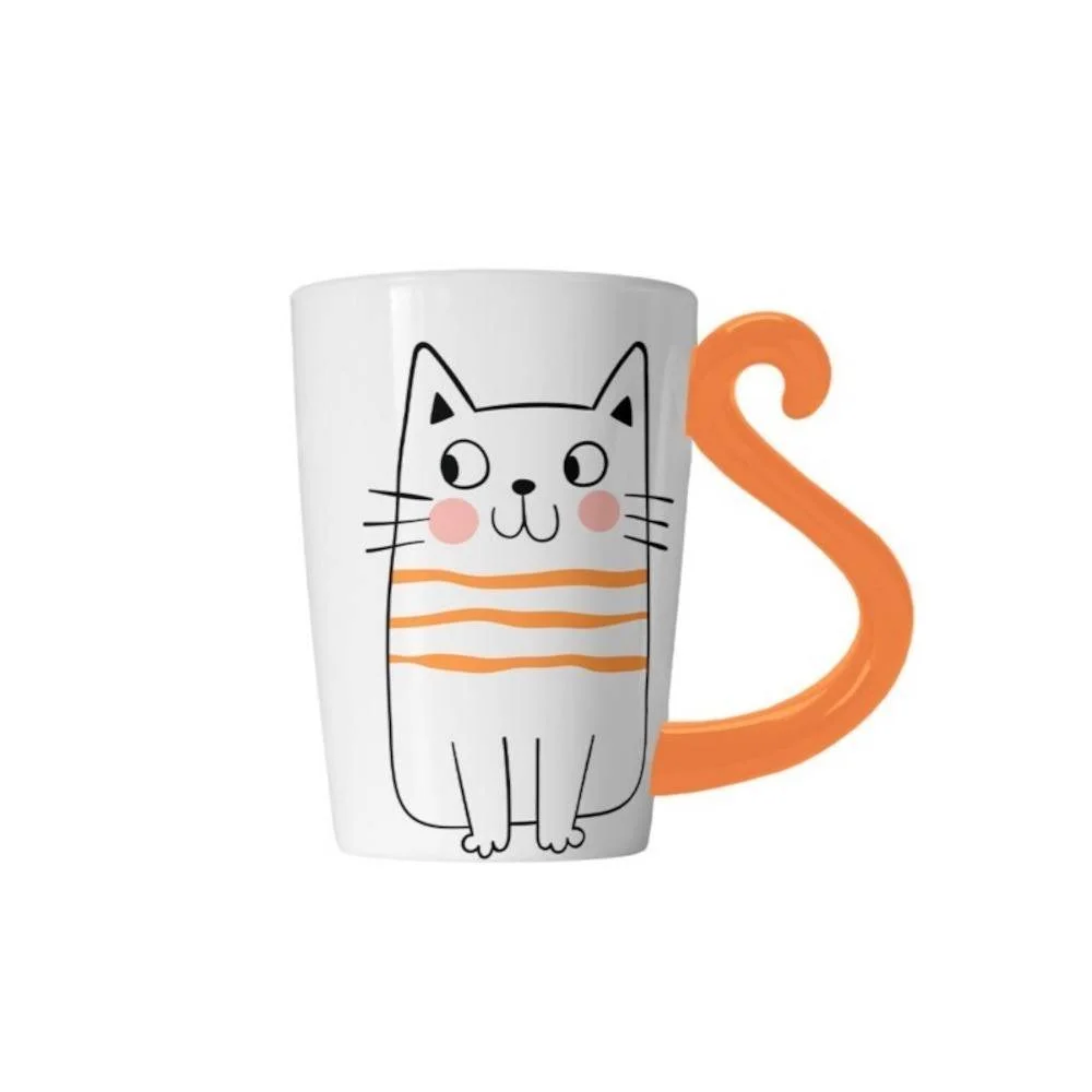 Φωτογραφία προϊόντος: XL2392 ΚΟΥΠΑ TOTAL GIFT CERAMIC CUP ORANGE CAT