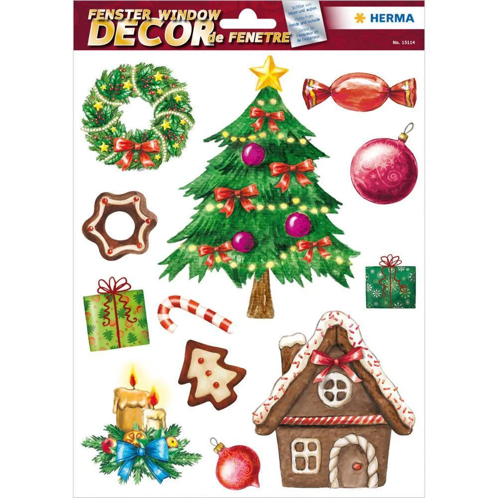 Φωτογραφία προϊόντος: LABEL Αυτοκόλλητα Herma 15114 Window Decor Christmas