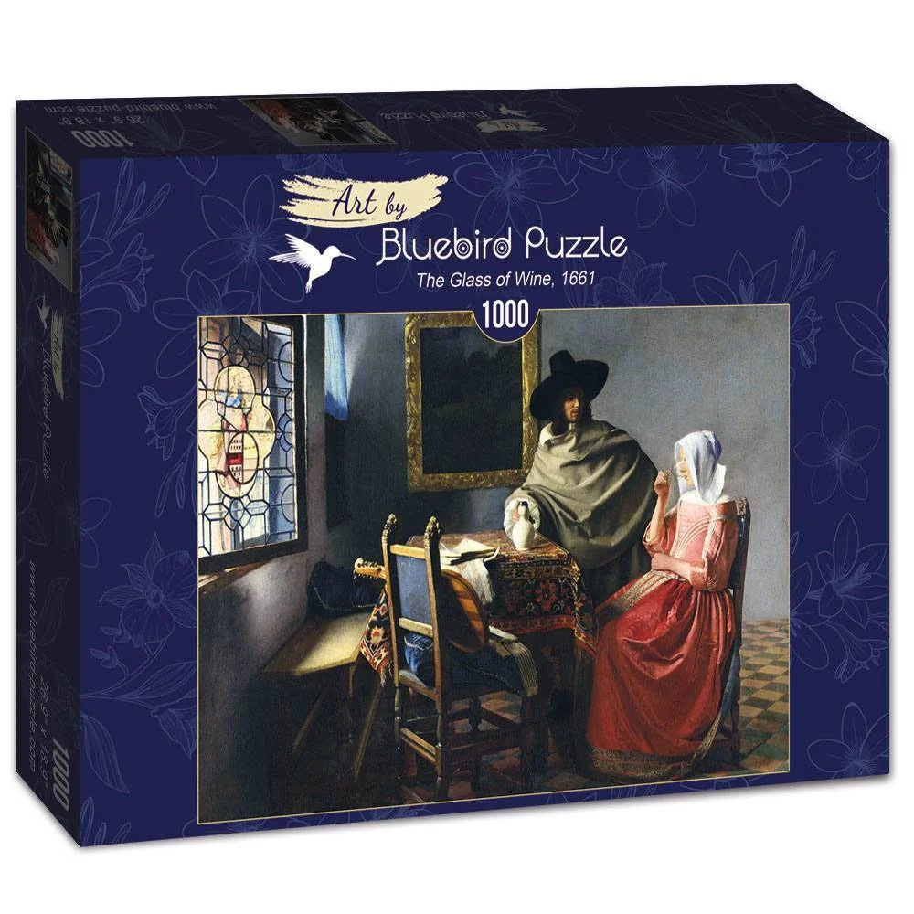 Φωτογραφία προϊόντος: Vermeer - The Glass of Wine, 1661 - Puzzle 1000 pieces