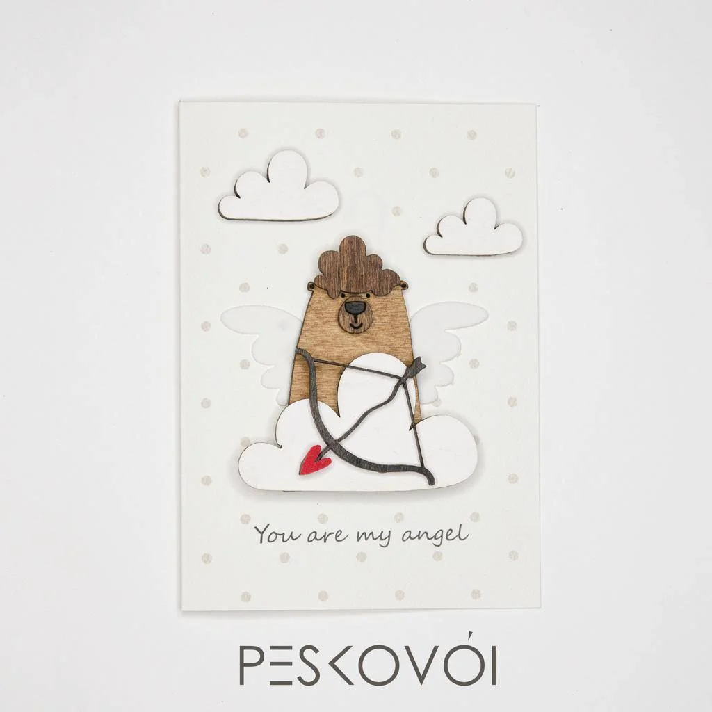 Φωτογραφία προϊόντος: PESKOVOI Ευχετήρια Κάρτα "YOU ARE MY ANGEL"