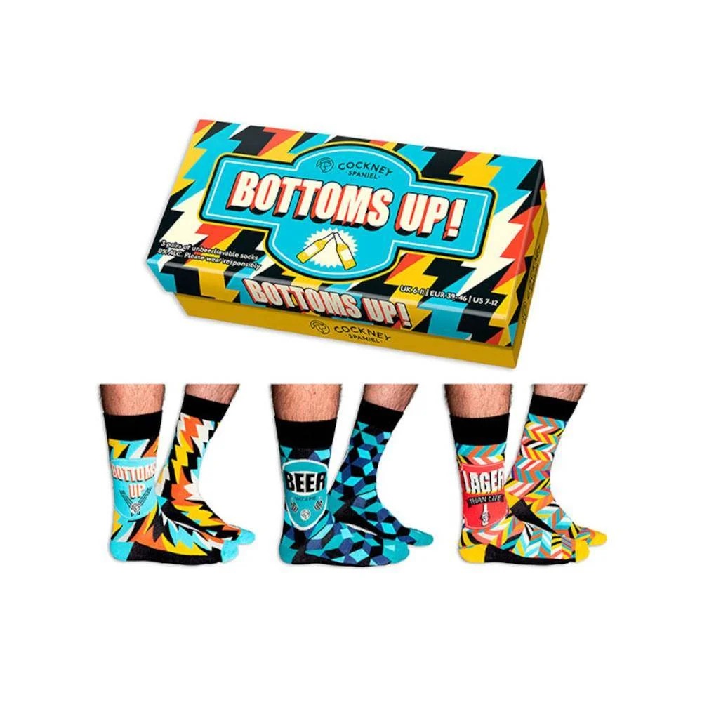 Φωτογραφία προϊόντος: UNITED ODD SOCKS Ανδρικές Κάλτσες BOTTOMS UP ν39-46 3 (ζεύγη)
