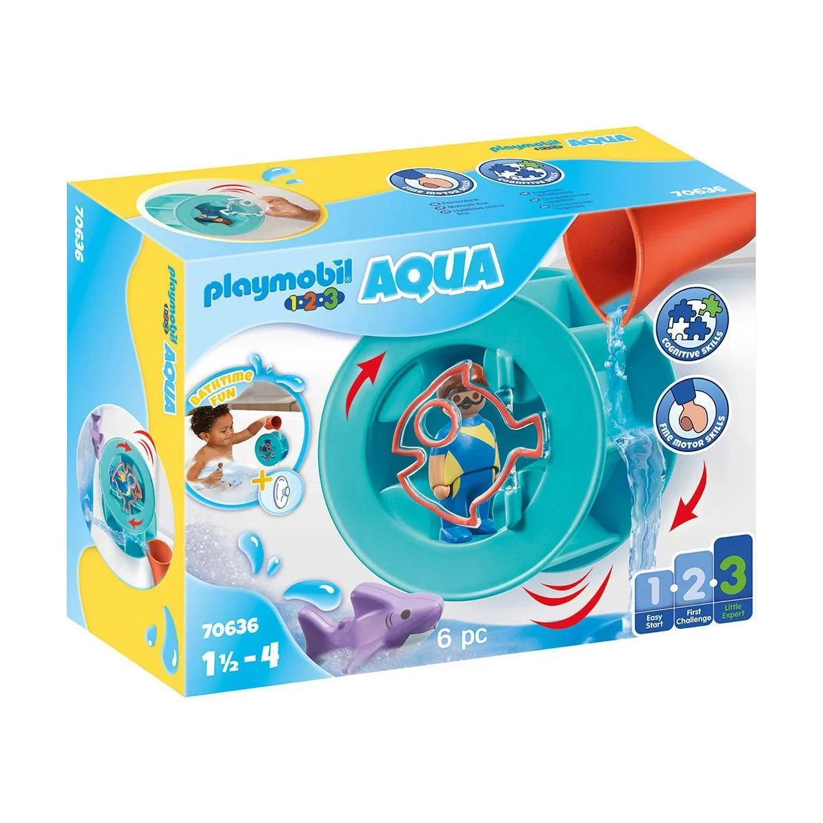 Φωτογραφία προϊόντος: Playmobil 70636 1.2.3 Νερόμυλος με καρχαριάκι