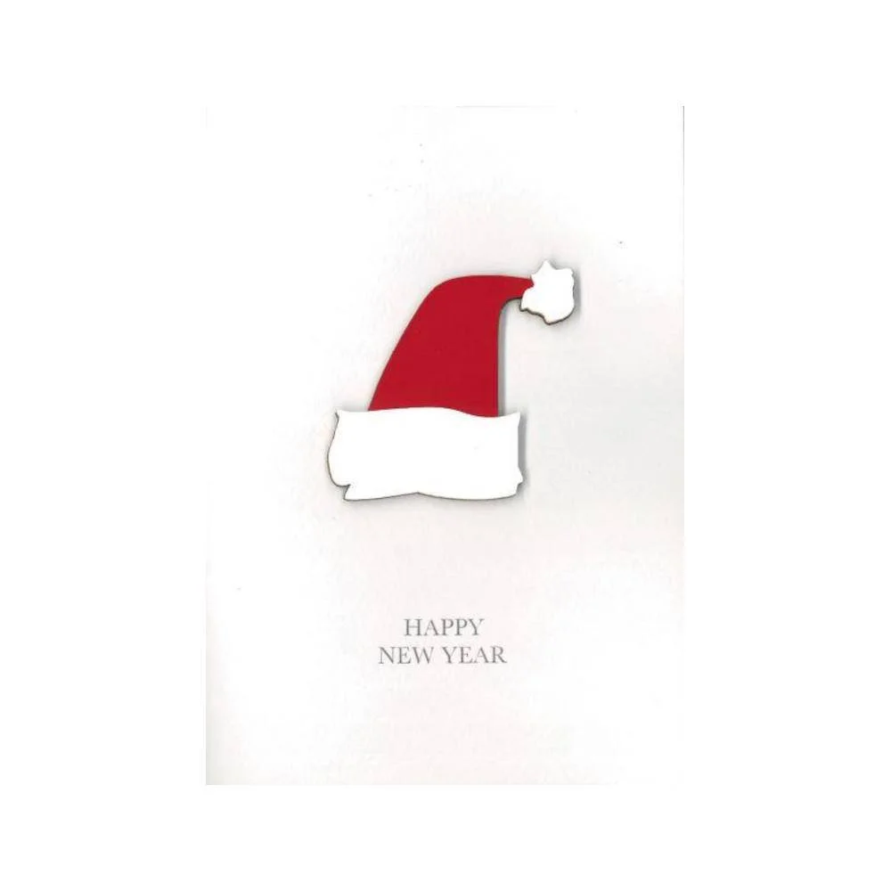 Φωτογραφία προϊόντος: PESKOVOI Ευχετήρια Κάρτα "HAPPY NEW YEAR" - Σκούφος