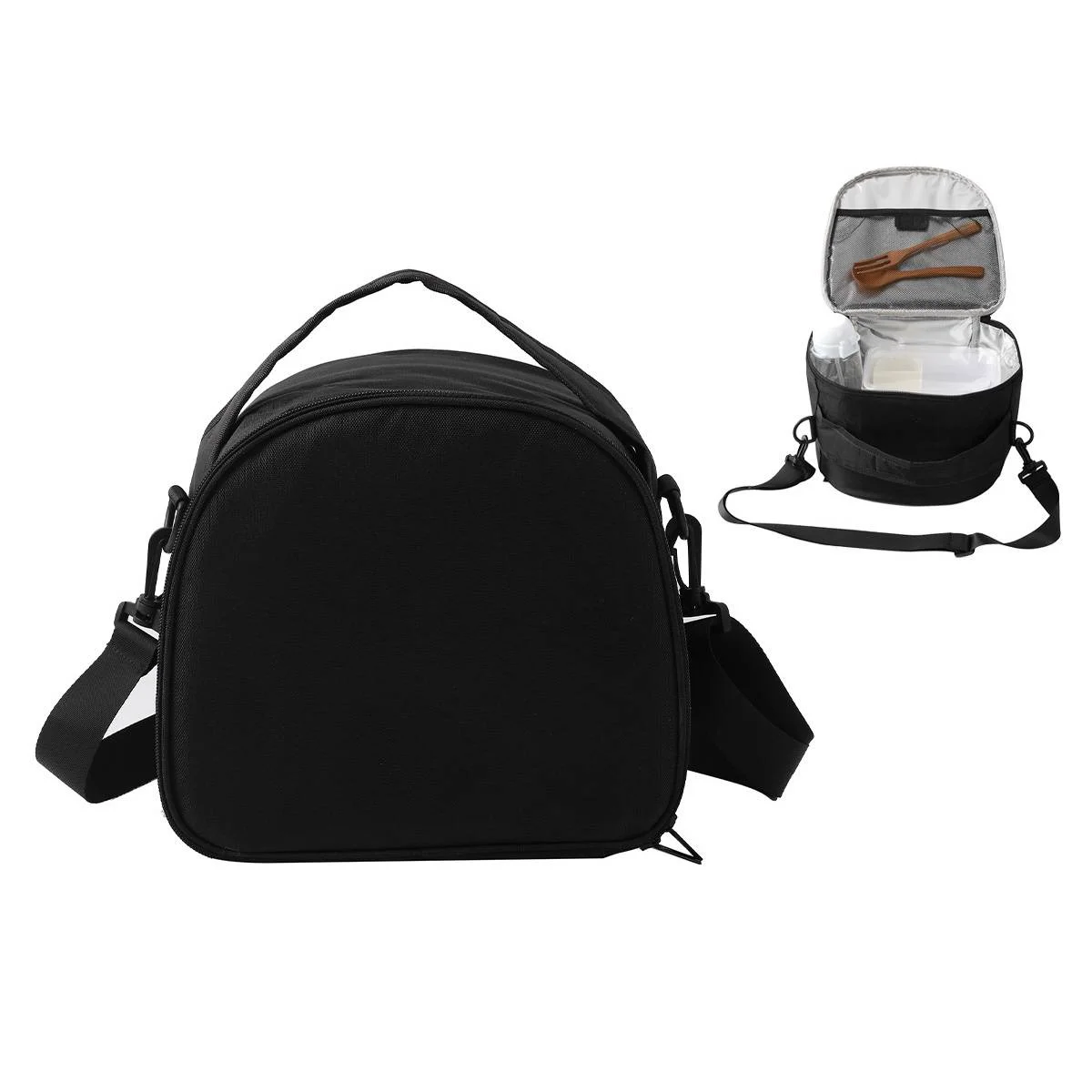 Φωτογραφία προϊόντος: TOTAL GIFT ΤΣΑΝΤΑΚΙ i DRINK ID6051 LUNCH BLACK 24x19,8x22cm
