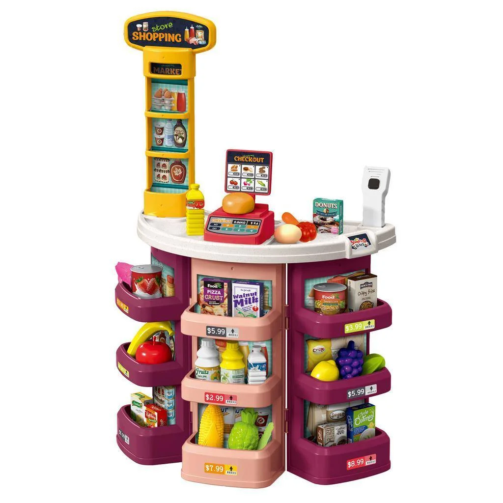 Φωτογραφία προϊόντος: Luna Toys ΣΟΥΠΕΡ ΜΑΡΚΕΤ ΜΕ ΦΩΣ ΚΑΙ ΜΟΥΣΙΚΗ 76x12x48,5cm ΚΟΚΚΙΝΟ LUNA