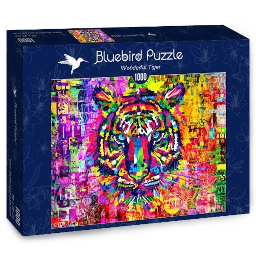 Φωτογραφία προϊόντος: Bluebird -70221 -Wonderful Tigers - Puzzle 1000 pieces