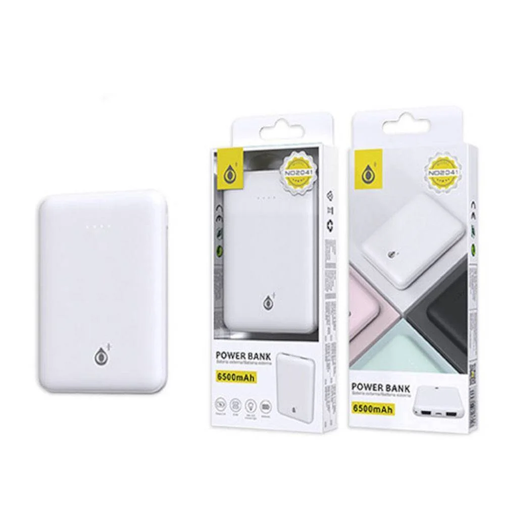 Φωτογραφία προϊόντος: ΜΑΤΑΛΩΝ MTK Power Bank Iris 6500mAh 5V/2A με 2 Θύρες USB Λευκό