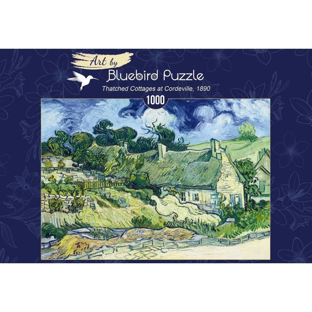 Φωτογραφία προϊόντος: Bluebird-60113 Vincent Van Gogh - Thatched Cottages at Cordeville, 1890 - Puzzle 1000 pieces