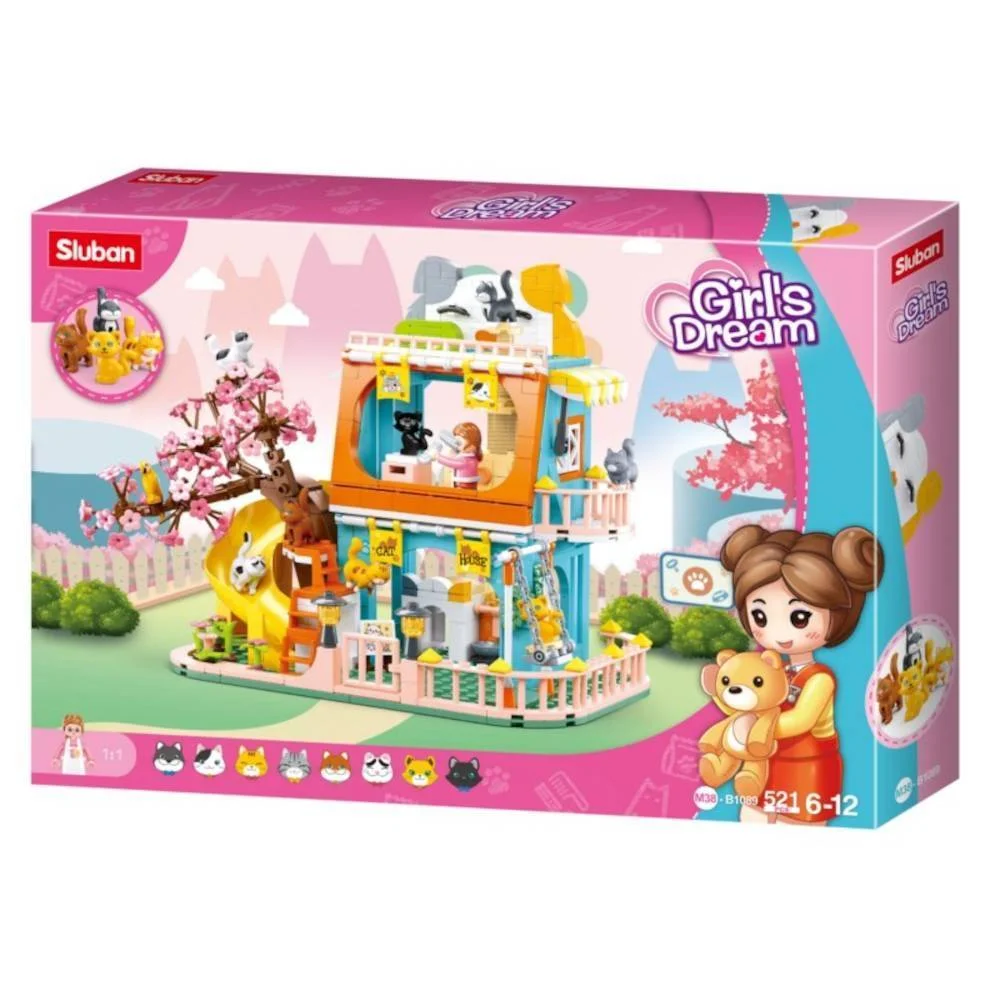 Φωτογραφία προϊόντος: Παιχνίδι Sluban Girl s Cat House 521τμχ