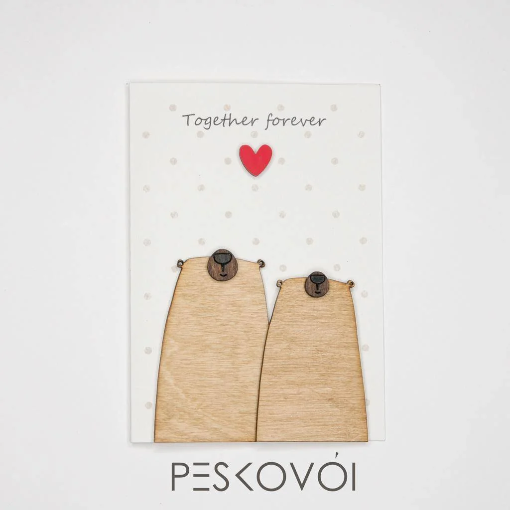 Φωτογραφία προϊόντος: PESKOVOI ΕΥΧΕΤΗΡΙΑ ΚΑΡΤΑ "TOGETHER FOREVER"