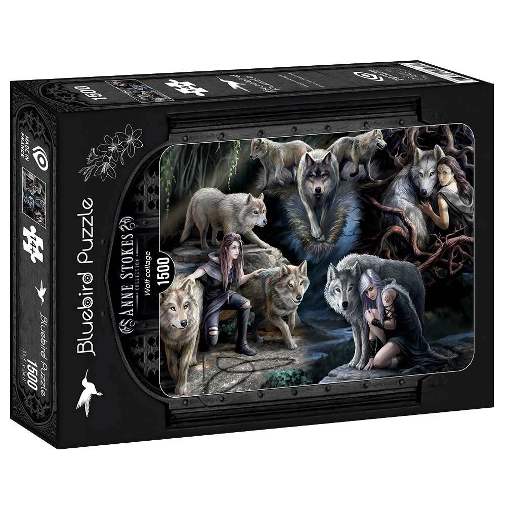 Φωτογραφία προϊόντος: Bluebird 90037 Puzzle Anne Stokes - Wolf Collage 1500τεμ