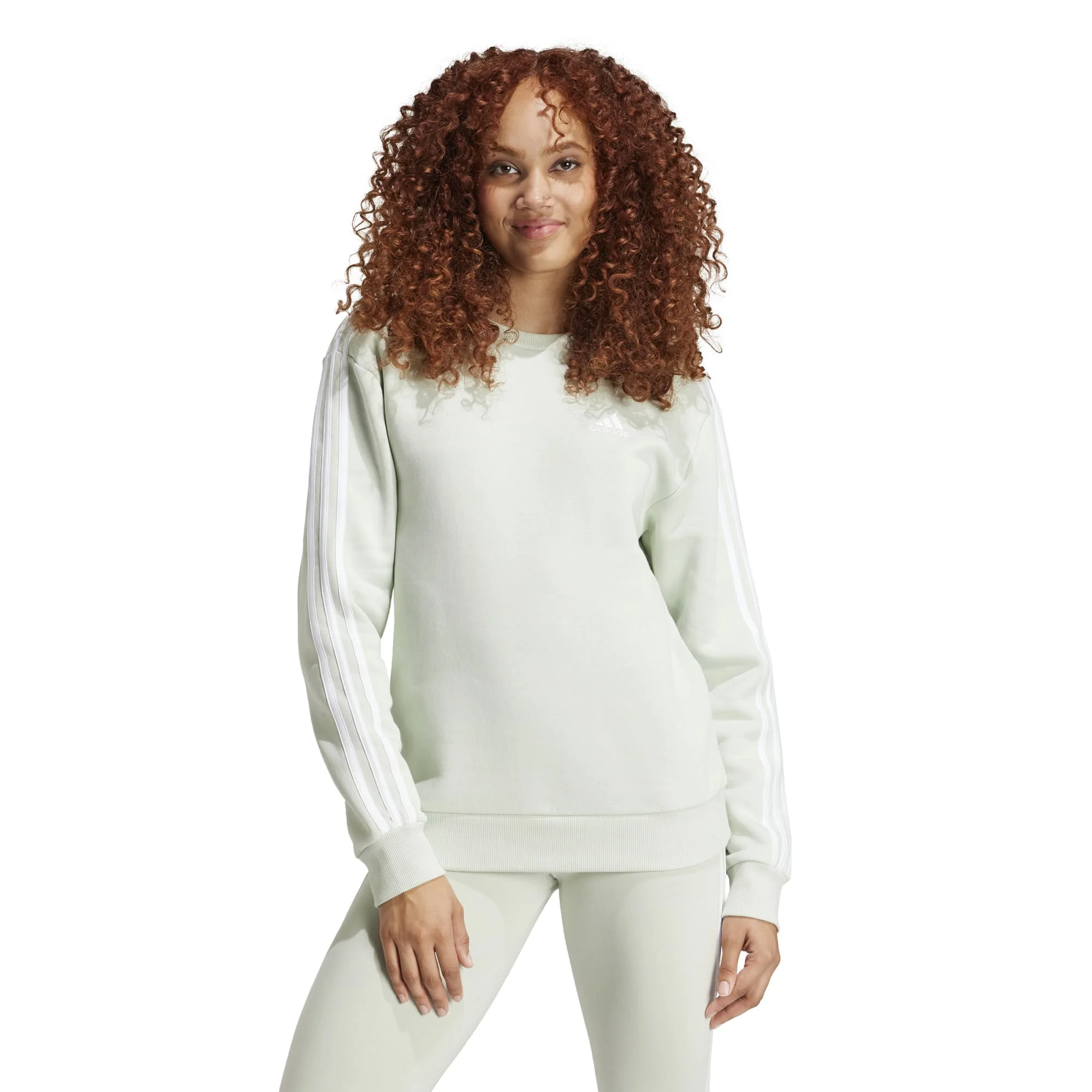 Φωτογραφία προϊόντος: Adidas Essentials 3-Stripes Fleece Sweatshirt IY1707 Βεραμάν