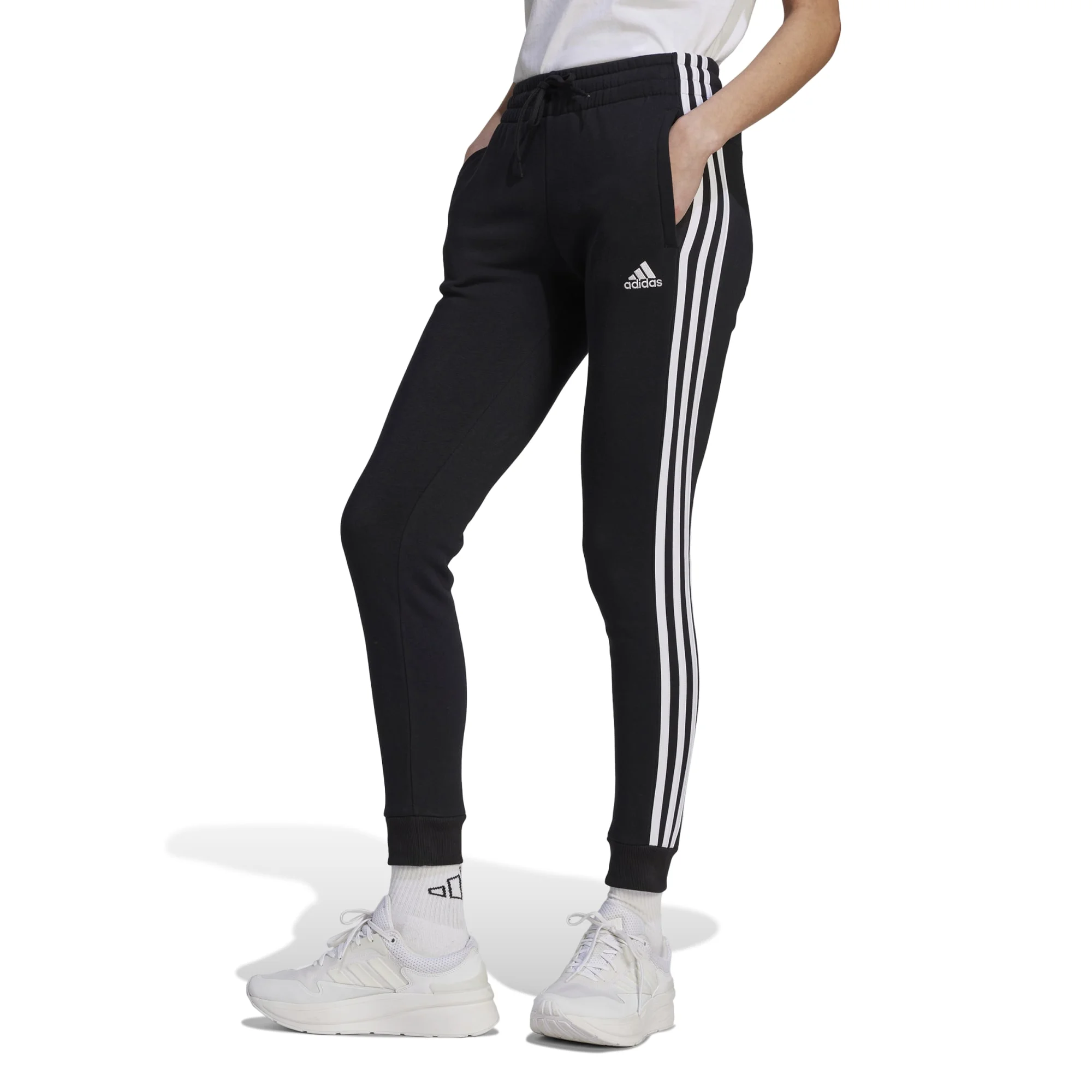 Φωτογραφία προϊόντος: Adidas Essentials 3-Stripes Fleece Pants HZ5753 Μαύρο