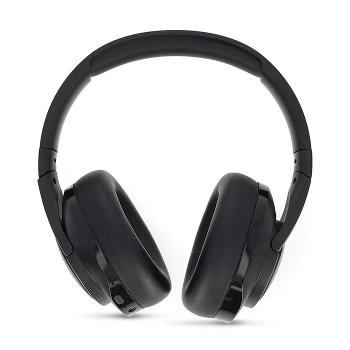 Φωτογραφία προϊόντος: NEDIS Ασύρματα over-ear ακουστικά με σύνδεση Bluetooth, μικρόφωνο και υβριδική λειτουργία ακύρωσης θορύβου, σε μαύρο χρώμα.
