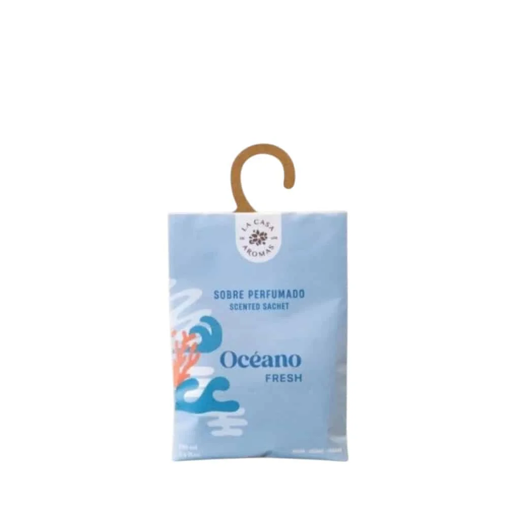 Φωτογραφία προϊόντος: LA CASA DE LOS AROMAS 049515 ΑΡΩΜΑΤΙΚΟΣ ΦΑΚΕΛΟΣ ΝΤΟΥΛΑΠΑΣ ΚΑΙ ΣΥΡΤΑΡΙΩΝ ΩΚΕΑΝΟΣ 15GR
