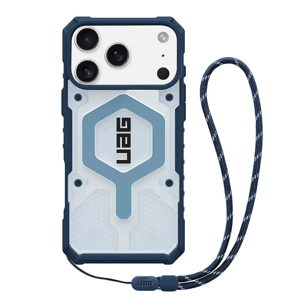 Φωτογραφία προϊόντος: UAG Θήκη με Κορδόνι Pathfinder Clear MagSafe iPhone 17 Pro Max Blues Lanyard