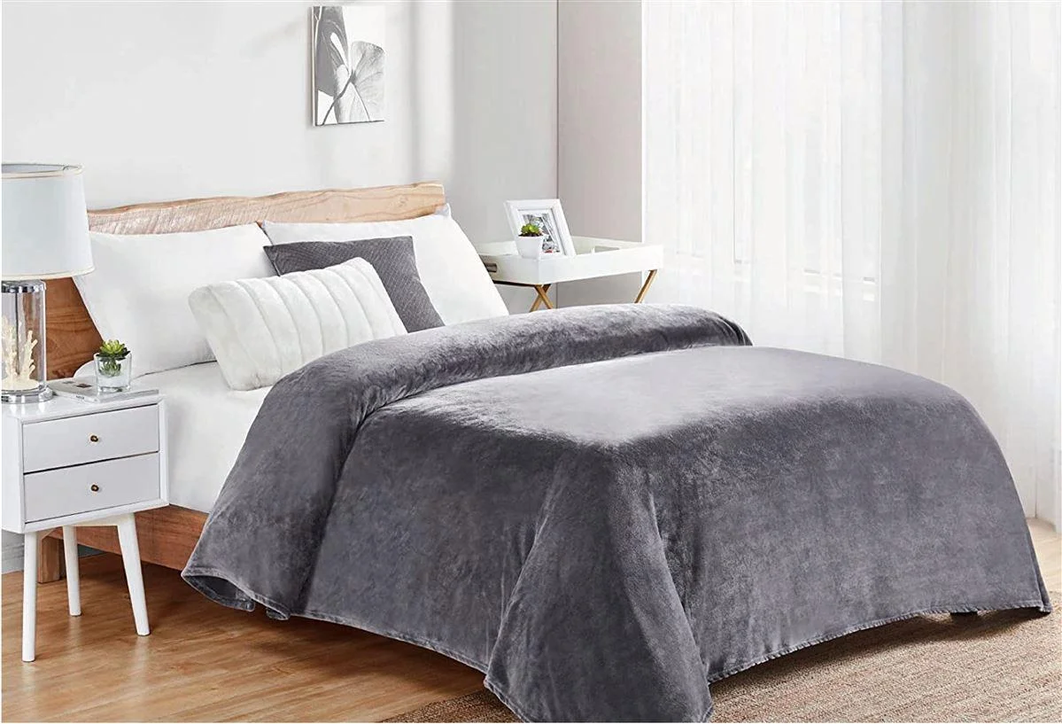 Φωτογραφία προϊόντος: DIMcol ΚΟΥΒΕΡΤΑ CORAL FLEECE Polyester 160X220 Μονόχρωμη 06 Grey