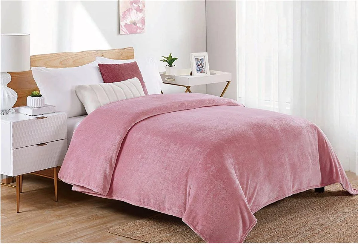 Φωτογραφία προϊόντος: DIMcol ΚΟΥΒΕΡΤΑ CORAL FLEECE Polyester 220X240 Μονόχρωμη 01 Cashmere Pink