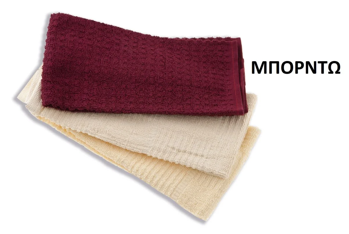 Φωτογραφία προϊόντος: DIMcol ΠΕΤΣΕΤΑ 40Χ70 ΜΠΟΡΝΤΩ Cotton 100%