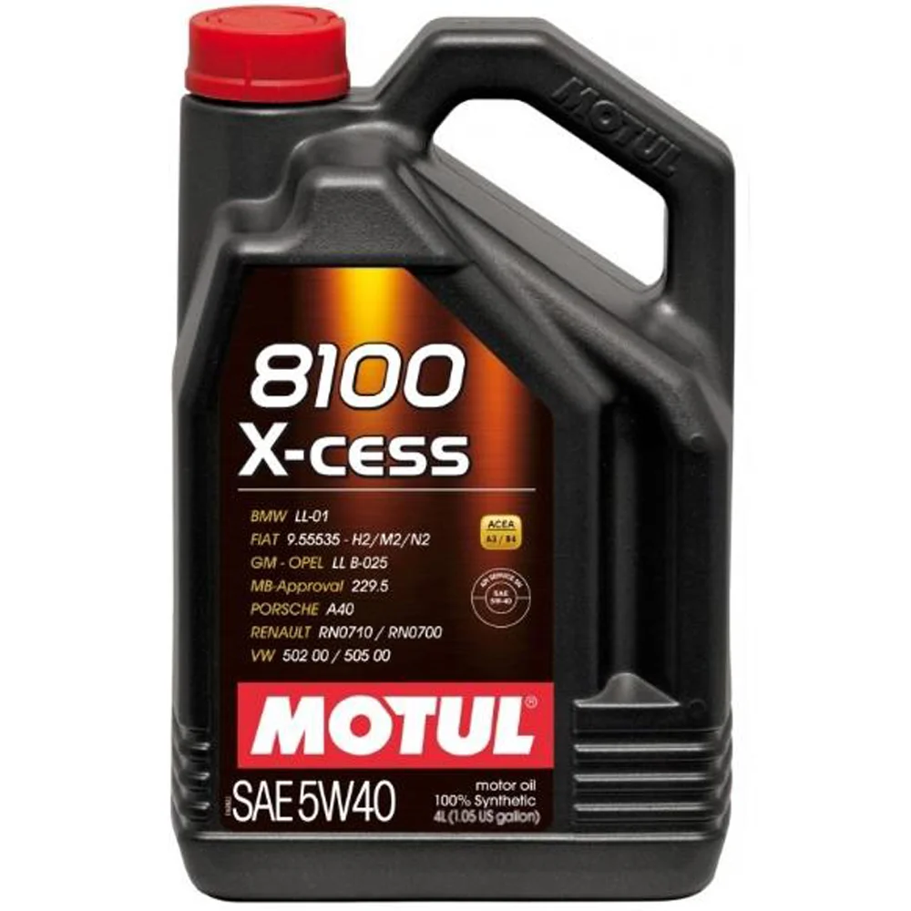 Φωτογραφία προϊόντος: MOTUL 8100 X-CESS 5W40 100% Συνθετικά 4lt