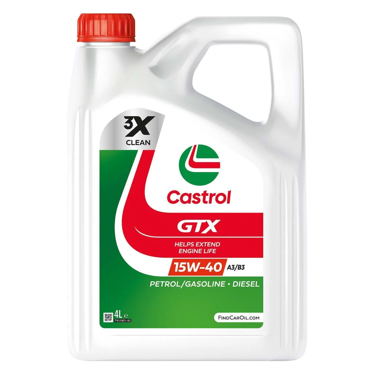 Φωτογραφία προϊόντος: Λάδι αυτοκινήτου CASTROL GTX 15W40 A3/B3 4lt