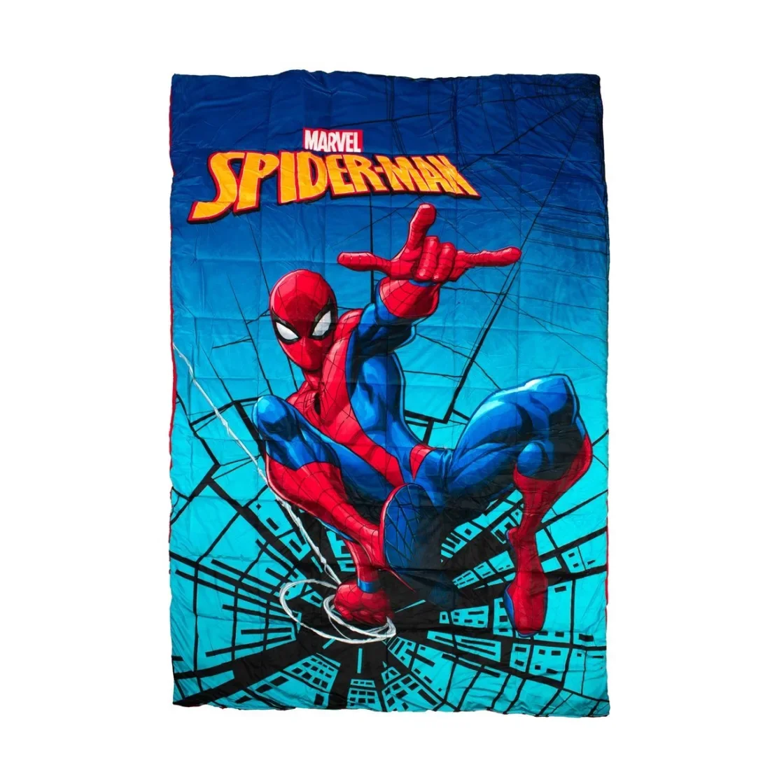 Φωτογραφία προϊόντος: Κουβερτοπάπλωμα Flannel-Sherpa Marvel Spider-Man 13 160X250 Turquoise-Blue