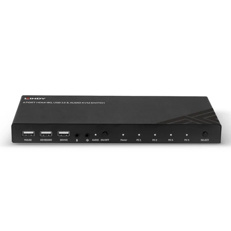 Φωτογραφία προϊόντος: LINDY KVM 4PORT HDMI/USB 2.0 4K(4096x2160@60Hz - 18G) ΜΕ ΗΧΟ