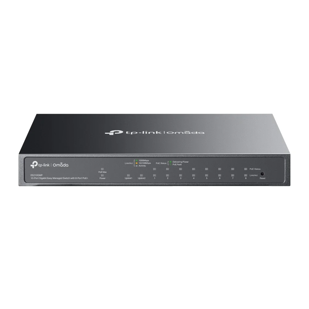 Φωτογραφία προϊόντος: TP-LINK SWITCH Omada 10-Port +1 SFP Gigabit Easy Managed with 8-Port PoE+ 123W
