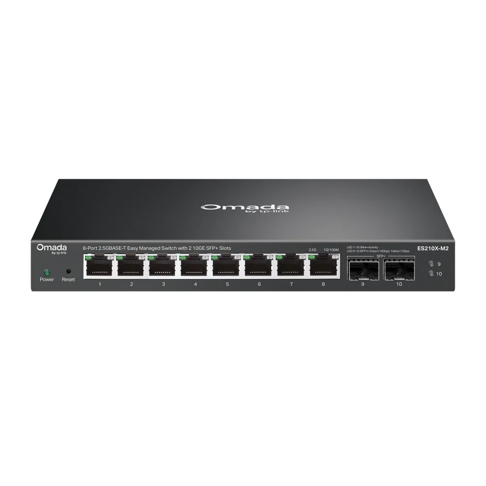 Φωτογραφία προϊόντος: TP-LINK SWITCH Omada 8-Port 2.5G BASE-T Easy Managed with 2 10GE SFP+ Slots