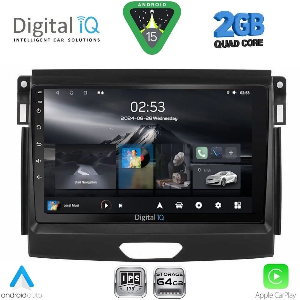 Φωτογραφία προϊόντος: DIGITAL IQ RSD 1172A_CPA (9inc) MULTIMEDIA TABLET for FORD RANGER mod. 2015-2018