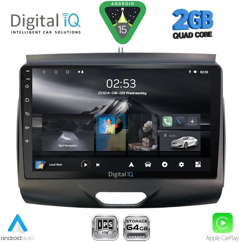 Φωτογραφία προϊόντος: DIGITAL IQ RSD 1172B_CPA (9inc) MULTIMEDIA TABLET for FORD RANGER mod. 2015-2018