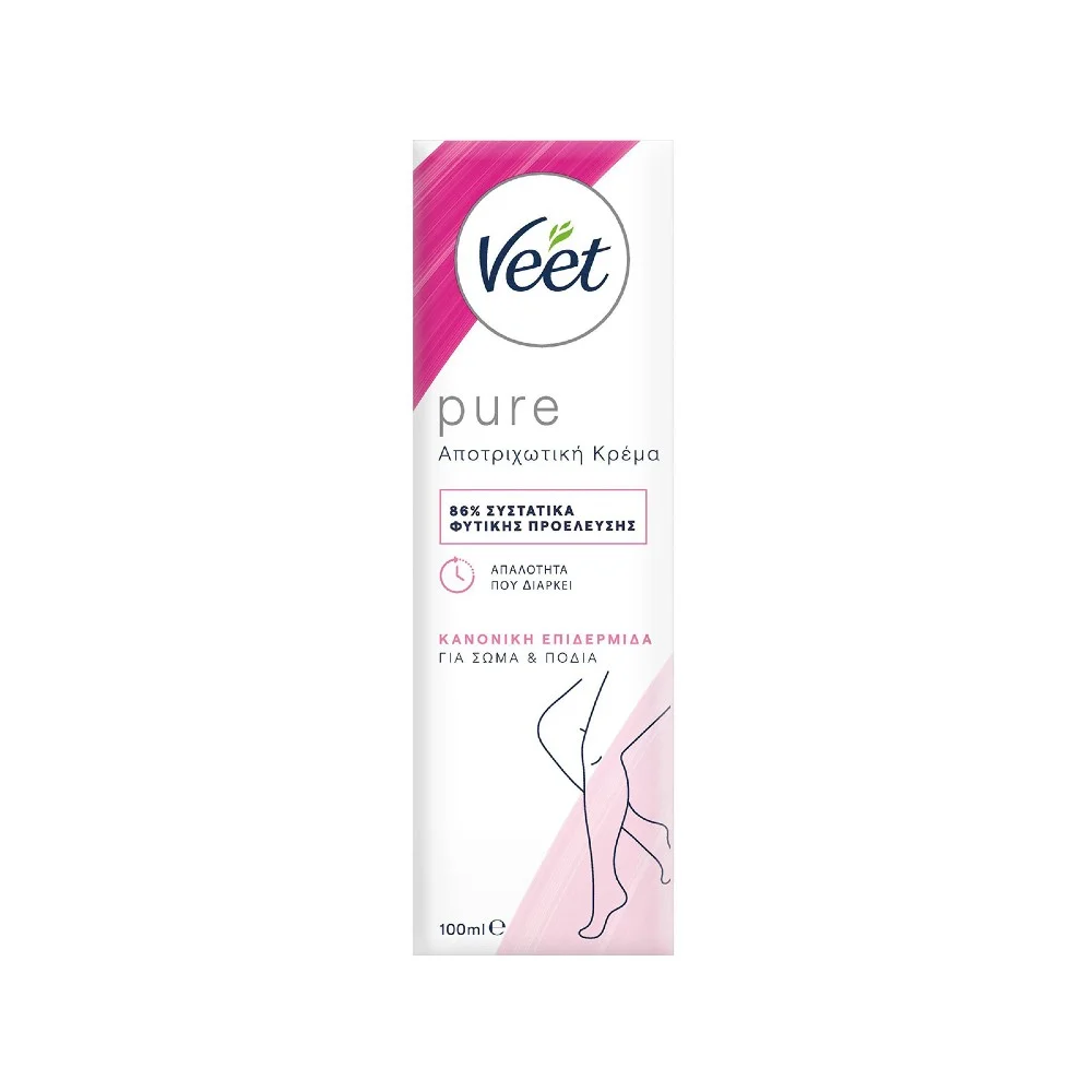 Φωτογραφία προϊόντος: VEET Pure Κρέμα Αποτρίχωσης για Ευαίσθητες Επιδερμίδες (100ml)