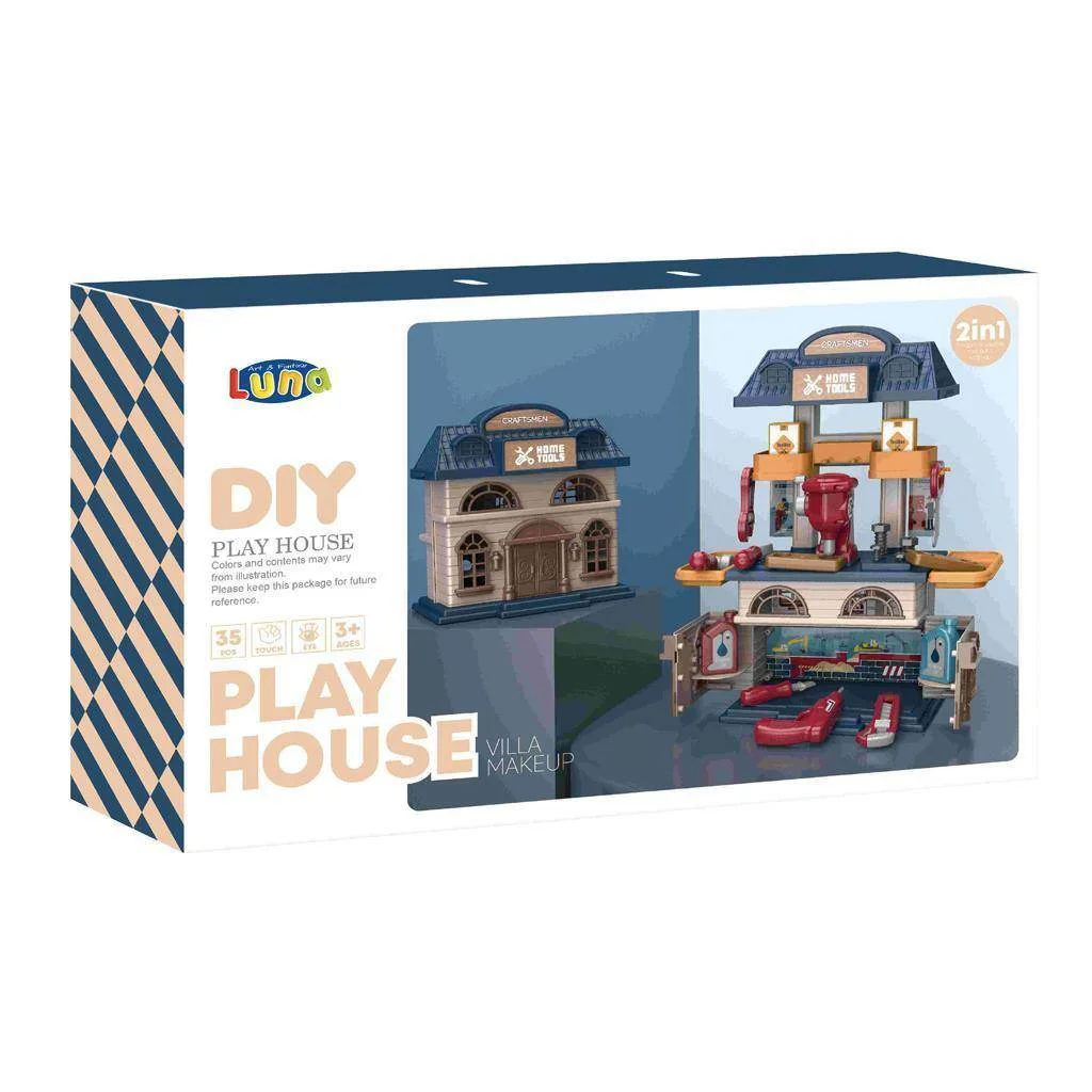 Φωτογραφία προϊόντος: Luna Toys ΒΑΛΙΤΣΑΚΙ ΣΠΙΤΑΚΙ ΜΕ ΕΡΓΑΛΕΙΑ LUNA 46,5x28,8x11cm