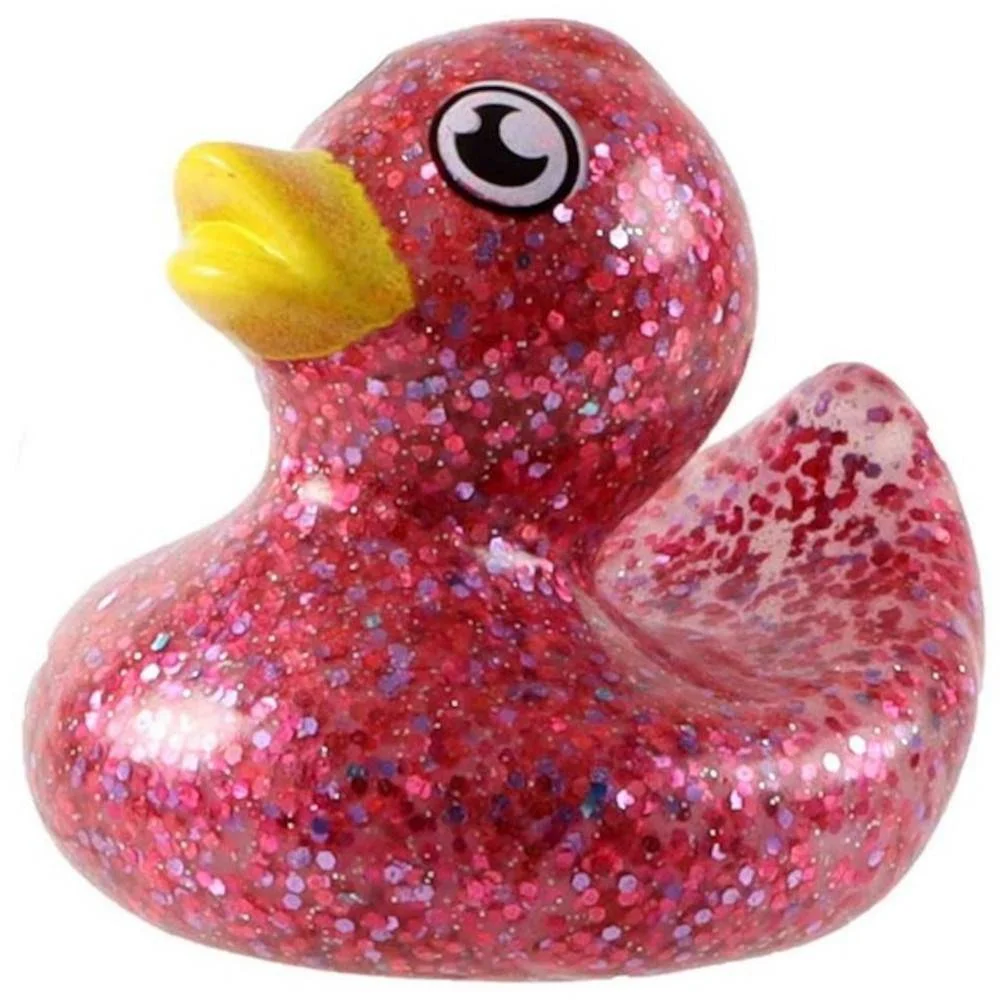 Φωτογραφία προϊόντος: Jonotoys Παπάκι Σκληρό Glitter 5cm Φούξια