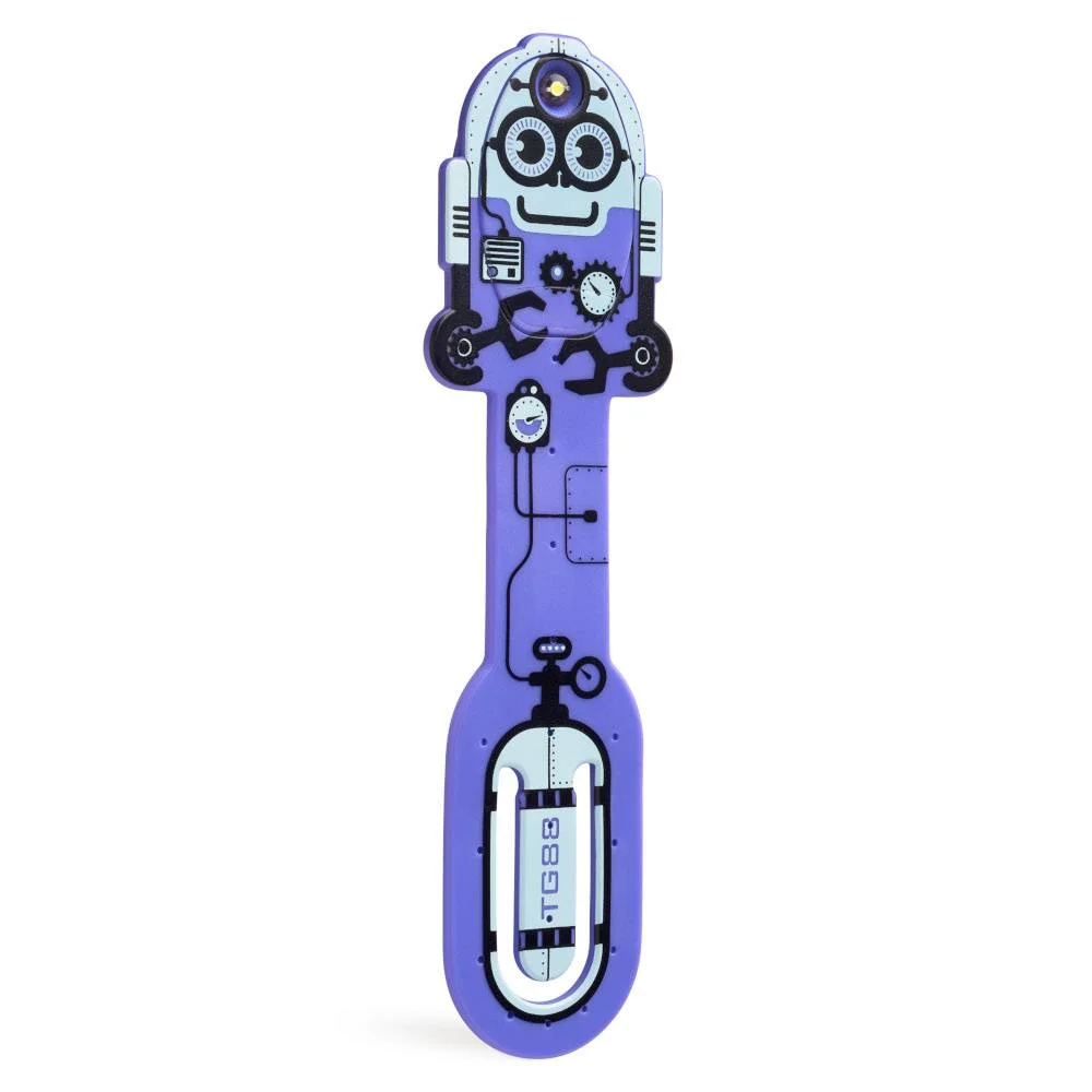Φωτογραφία προϊόντος: Thinking Gifts Flexilight Pals Robot Purple - Φωτιστικό Σελιδοδείκτης