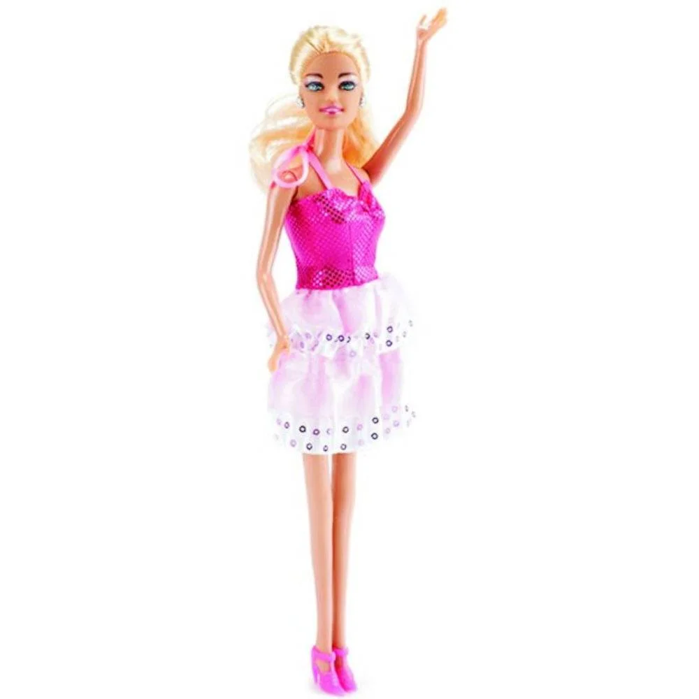 Φωτογραφία προϊόντος: FTOI-TOYS LAUREN ΚΟΥΚΛΑ 29cm ΜΕ ΡΟΖ ΦΟΡΕΜΑ ΒΡΑΔΙΝO