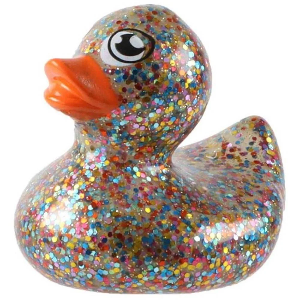 Φωτογραφία προϊόντος: Jonotoys Παπάκι Σκληρό Glitter 5cm Πολύχρωμο