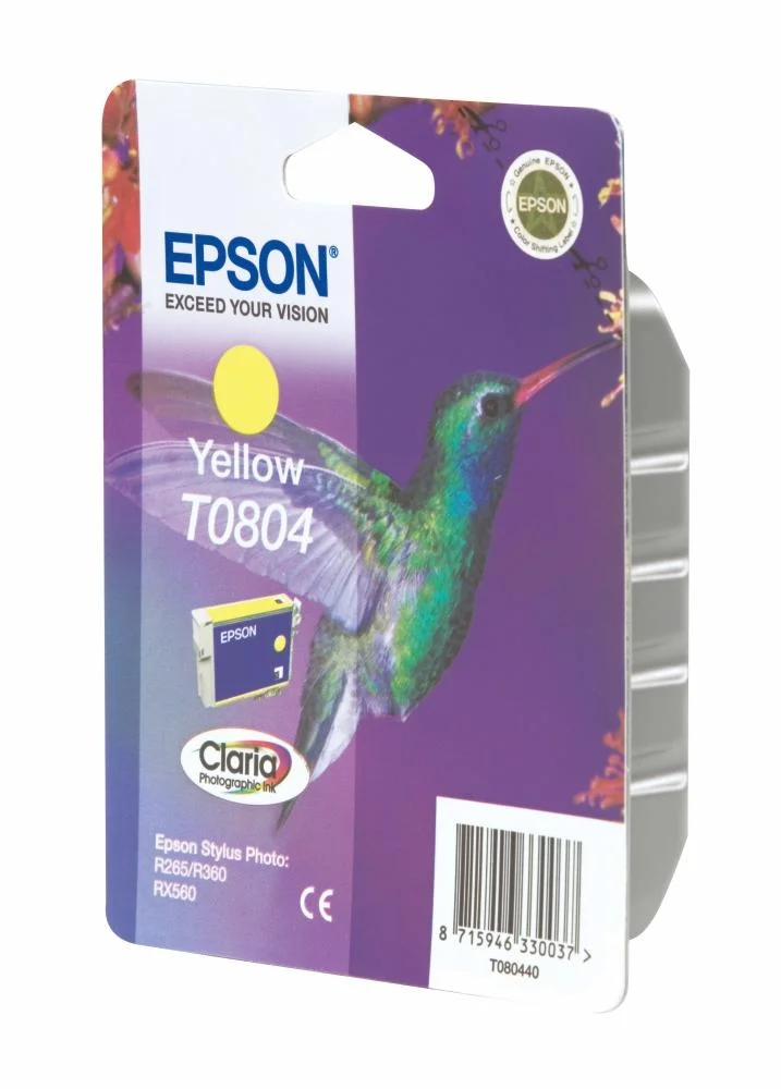 Φωτογραφία προϊόντος: Ink Epson T0804 C13T08044020 Yellow Crtr - 460Pgs - C13T08044011
