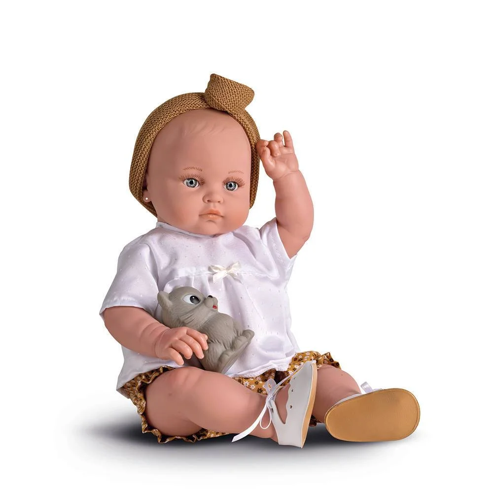 Φωτογραφία προϊόντος: Magic baby κούκλα 45/47 cm "Alicia με καφέ κορδέλα"