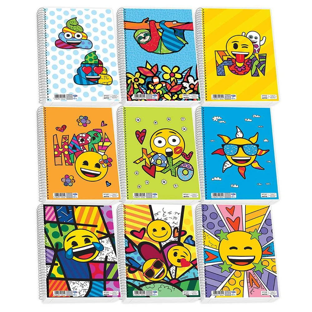Φωτογραφία προϊόντος: Skag ΤΕΤΡΑΔΙΟ ΣΠΙΡΑΛ EMOJI - BRITTO 17Χ25 cm 3 ΘΕΜΑΤΑ (Διάφορα Σχέδια/Χρώματα)