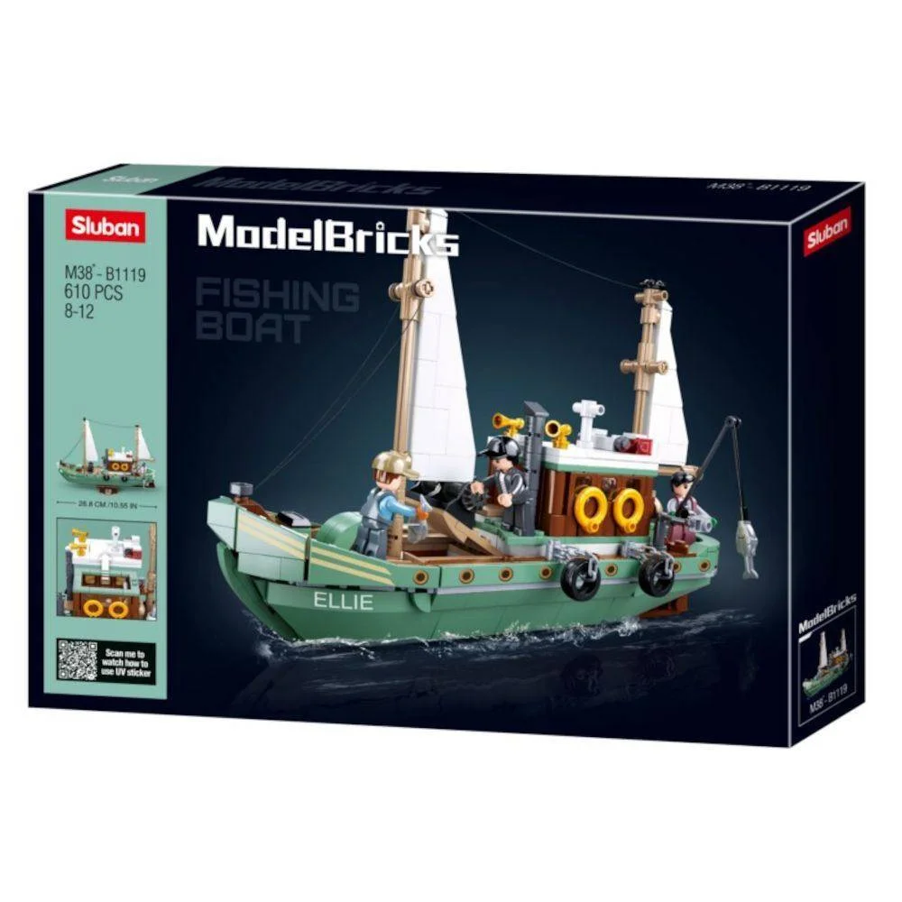 Φωτογραφία προϊόντος: Παιχνίδι Sluban Model Bricks Fishing Boat 610τμχ